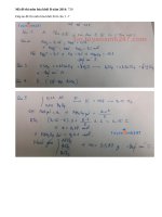 Giải chi tiết đề thi đại học môn hóa khối B năm 2014