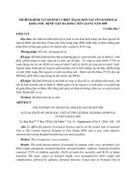 MÔ HÌNH BỆNH TẬT SƠ SINH VÀ HIỆN TRẠNG ĐƠN NGUYÊN SƠ SINH TẠI KHOA NHI - BỆNH VIỆN ĐA KHOA TIỀN GIANG NĂM 2009