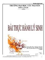 Bài thực hành lí sinh