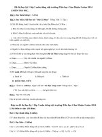 Đề thi học kỳ 1 lớp 5 môn tiếng việt trường Tiểu học Cắm Muộn 2 năm 2014