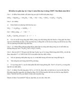 Đề kiểm tra giữa học kỳ 1 lớp 11 môn Hóa học trường THPT Tân Bình năm 2014