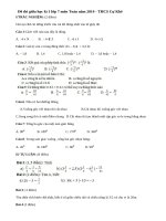 Đề thi khảo sát 8 tuần học kì 1 lớp 7 môn Toán năm 2014 - THCS Cự Khê