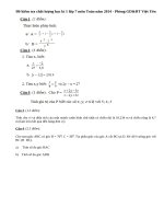 Đề thi giữa học kì 1 lớp 7 môn Toán năm 2014