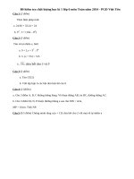 Đề thi giữa học kì 1 lớp 6 môn Toán năm 2014