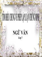 Bài giảng ngữ văn 7 bài 21 tìm hiểu chung về phép lập luận chứng minh 5 