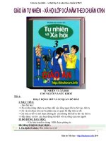 Giáo án tự nhiên – xã hội lớp 3 cả năm theo chuẩn KTKN