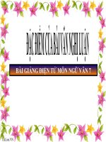 Bài giảng ngữ văn 7 bài 19 đặc điểm của văn bản nghị luận 