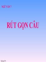 Bài giảng ngữ văn 7 bài 19 rút gọn câu 11 