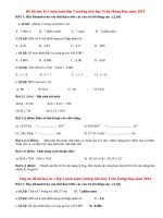 Đề thi học kì 1 lớp 5 môn toán trường tiểu học Trần Hưng Đạo năm 2014