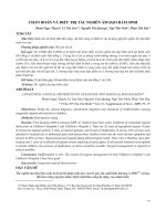 CHẨN ĐOÁN VÀ ĐIỀU TRỊ TẮC NGHẼN ÂM ĐẠO BẨM SINH