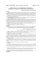 PHÂN TẦNG NGUY CƠ MẮC BÊNH MẠCH VÀNH 10 NĂM Ở BỆNH NHÂN TĂNG HUYẾT ÁP THEO THANG ĐO FRAMINGHAM