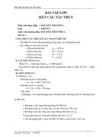 BÀI tập lớn kết cấu tàu THỦY