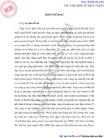 Tìm hiểu thực trạng nghèo ñói của người dân xã Thái Ninh huyện Thanh Ba, tỉnh Phú Thọ hiện nay