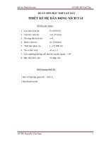 ĐỒ án môn học THIẾT kế máy THIẾT kế hệ dẫn ĐỘNG XÍCH tải