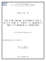THỰC TRẠNG QUẢN LÝ ĐÀO TẠO ĐẠI HỌC TẠI CHỨC Ở CÁC CƠ SỞ GIÁO DỤC THUỘC TỈNH BÀ RỊA – VŨNG TÀU
