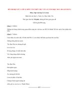 Đề thi học kì 1 lớp 12 môn Văn năm 2014 - THPT Chu Văn An