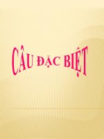 Bài giảng ngữ văn 7 bài 20 câu đặc biệt 2 