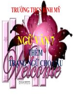 Bài giảng ngữ văn 7 bài 21 thêm trạng ngữ cho câu 5 