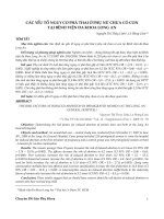 CÁC YẾU TỐ NGUY CƠ PHÁ THAI Ở PHỤ NỮ CHƯA CÓ CON TẠI BỆNH VIỆN ĐA KHOA LONG AN