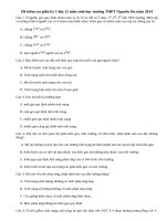 Đề kiểm tra giữa kỳ 1 lớp 12 môn Sinh THPT Nguyễn Du năm 2014