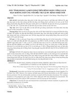 ĐẶC TÍNH KHÁNG LAMIVUDINE TRÊN BỆNH NHÂN VIÊM GAN B MẠN KHÔNG ĐÁP ỨNG VỚI ĐIỀU TRỊ TẠI BV. BỆNH NHIỆT ĐỚI