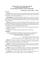 ĐÁNH GIÁ THỪA CÂN VÀ BÉO PHÌ Ở TRẺ EM VÀ TRẺ VỊ THÀNH NIÊN CHÂU Á: SỬ DỤNG ĐIỂM CẮT BMI CỦA IOTF CÓ THÍCH HỢP