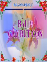 Bài giảng ngữ văn 7 bài 19 rút gọn câu 2 