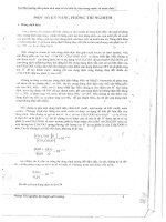 phân tích một số chỉ tiêu trong phòng thí nghiệm