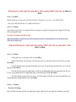 Đề thi học kì 1 lớp 12 môn Văn năm 2013 trường THPT Chu Văn An