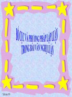 Bài giảng ngữ văn 7 bài 20 tự học có hướng dẫn bố cục và phương pháp lập luận trong bài văn nghị luận 