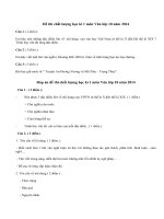 Đề kiểm tra chất lượng học kì 1 lớp 10 môn Văn năm 2014