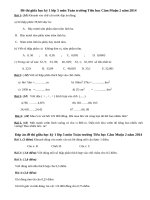 Đề thi giữa học kỳ 1 lớp 5 môn Toán Tiểu học Cắm Muộn 2 năm 2014