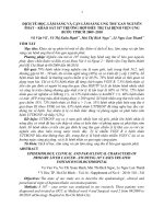 DỊCH TỄ HỌC, LÂM SÀNG VÀ CẬN LÂM SÀNG UNG THƯ GAN NGUYÊNPHÁT – KHẢO SÁT 107 TRƯỜNG HỢP ĐIỀU TRỊ TẠI BỆNH VIỆN UNG BƯỚU TPHCM 2009 -2010