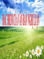 Bài giảng ngữ văn 7 bài 19 đặc điểm của văn bản nghị luận 2 