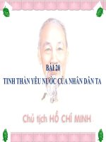 Bài giảng ngữ văn 7 bài 20 bài tinh thần yêu nước của nhân dân ta 4 