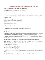Đề thi thử đại học môn Toán khối A,A1 năm 2014 (P17)
