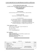 CƠ hội và THÁCH THỨC đối với CÔNG tác đào tạo NGÀNH VIỆT NAM học tại TRƯỜNG CAO ĐẲNG sơn LA