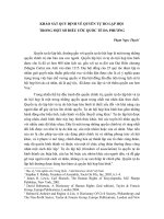 KHẢO SÁT QUY ĐỊNH VỀ QUYỀN TỰ DO LẬP HỘI TRONG MỘT SỐ ĐIỀU ƯỚC QUỐC TẾ ĐA PHƯƠNG