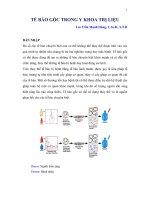 TẾ BÀO GỐC TRONG Y KHOA TRỊ LIỆU