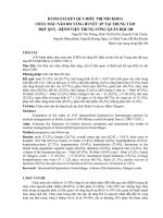 ĐÁNH GIÁ KẾT QUẢ ĐIỀU TRỊ NỘI KHOA CHẢY MÁU NÃO DO TĂNG HUYẾT ÁP TẠI TRUNG TÂM ĐỘT QUỴ - BỆNH VIỆN TRUNG ƯƠNG QUÂN ĐỘI 108