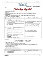 BỘ GIÁO ÁN LỚP 3 TUẦN 30 (2012-2013) - ĐƯỢC BÌNH CHỌN XUẤT SẮC NHẤT CẤP TRƯỜNG, DỰ THI GVDG CẤP HUYỆN