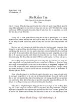 Câu hỏi kiểm tra Môn: Nguyên lý căn bản của chủ nghĩa Mác  Lênin