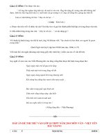 Đề thi thử vào lớp 10 môn Văn năm 2014 - Việt Yên, Bắc Giang có đáp án