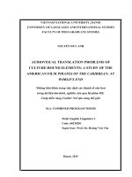 AUDIOVISUAL TRANSLATION PROBLEMS OF CULTURE BOUND ELEMENTS a STUDY OF THE AMERICAN FILM PIRATES OF THE CARIBBEAN AT WORLD’S END