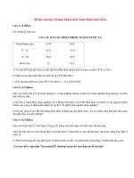 Đề thi vào lớp 10 môn Địa tỉnh Ninh Bình năm 2014