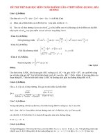 Đề thi thử đại học môn Toán khối D lần 4 năm 2014 THPT Hồng Quang, Hải Dương