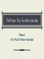 Thuyết trình triết học tây âu thời cận đại 