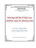 Thời Đại Đồ Đá Ở Thái Lan (STONE AGE IN THAILAND