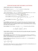 Đề thi thử đại học môn Toán khối A,A1,B năm 2014 có đáp án (P16)