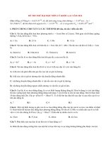 Đề thi thử đại học môn Lý khối A,A1 có đáp án năm 2014 (P10)